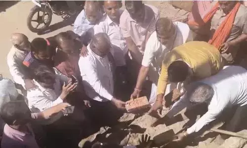 गुरलां में 1100 साल पुराने लक्ष्मीनाथ मंदिर के नवनिर्माण का शिलान्यास, विधि-विधान से हुआ भूमिपूजन