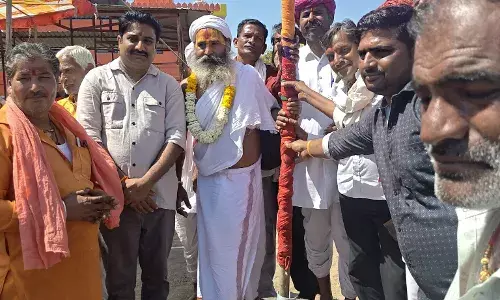 पीथा का खेड़ा में नवकुंडी मारुति महायज्ञ का ध्वजारोहण सम्पन्न