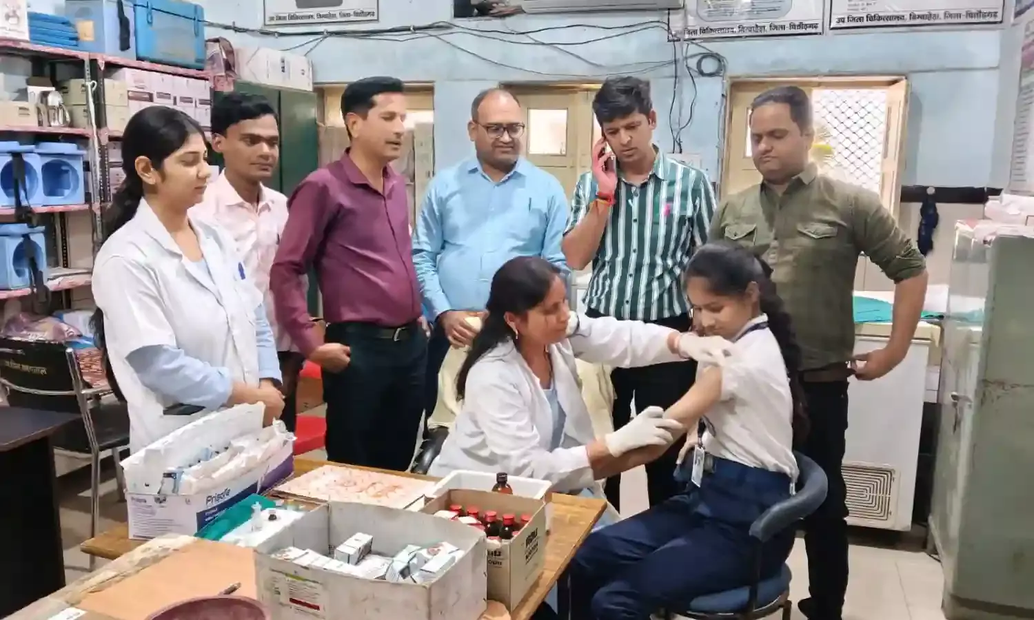 महिलाओं में होने वाले सर्वाइकल कैंसर की रोकथाम हेतु एचपीवी टीकाकरण अभियान का शुभारंभ