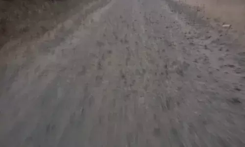 जसवंतपुरा-बालेसरिया सड़क कार्य दो माह से ठप, उड़ती धूल और उछलती गिट्टियों से ग्रामीण बेहाल