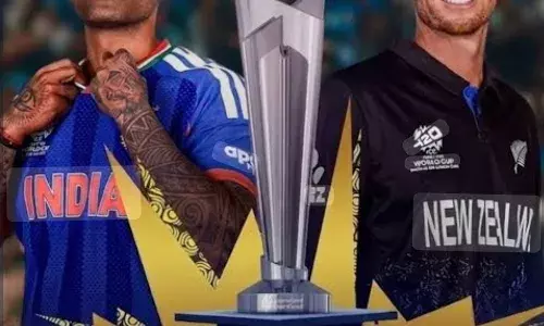 टी-20 वर्ल्ड कप फाइनल: संजू सैमसन ने छक्के के साथ किया धमाका, भारत की तूफानी शुरुआत: