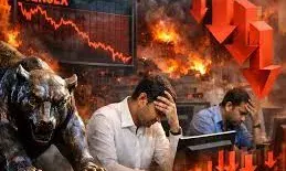शेयर बाजार में ब्लैक मंडे: युद्ध की आहट से सेंसेक्स 1353 अंक टूटा, निवेशकों के ₹22 लाख करोड़ स्वाहा शेयर बाजार में ब्लैक मंडे: युद्ध की आहट से सेंसेक्स 1353 अंक टूटा, निवेशकों के ₹22 लाख करोड़ स्वाहा