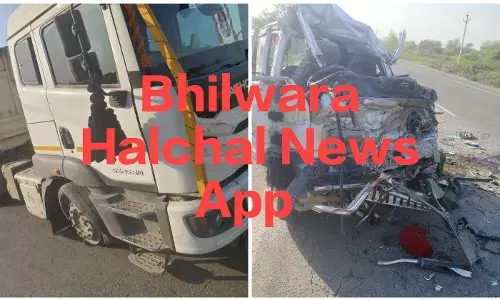 शाहपुरा में कोहराम: शीतला अष्टमी पर पसरा मातम, ट्रेलर ने वैन को कुचला, साला-बहनोई समेत तीन की  मौत