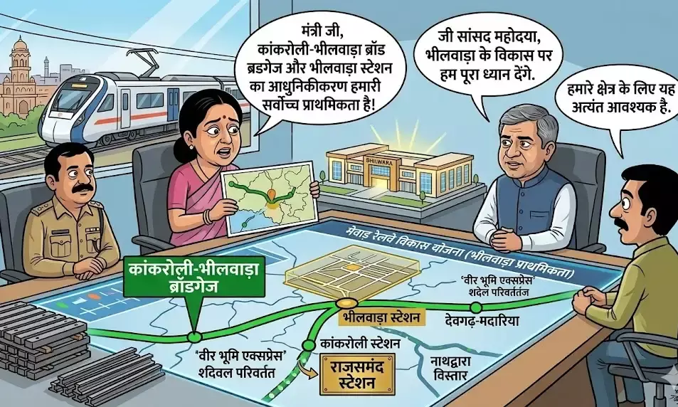 कांकरोली-भीलवाड़ा रेल लाइन ब्रॉडगेज बनाने का प्रस्ताव, मेवाड़ और मारवाड़ की दूरियां होंगी कम
