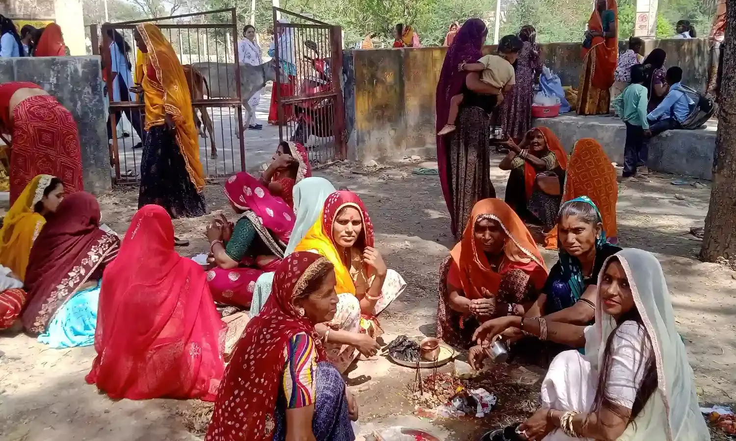 पीपलूंद मे महिलाओं ने सोलह श्रृंगार व व्रत कर, किया विधि विधान से दशामाता का पूजन