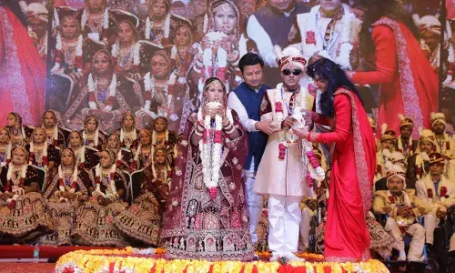 नारायण सेवा संस्थान में 51 जोड़ों का सामूहिक विवाह