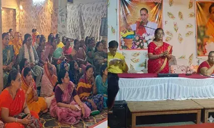 शिव महापुराण कथा: भीलवाड़ा में उमड़ेगा आस्था का सैलाब, घर-घर पीले चावल बांटेंगी महिला कार्यकर्ता शिव महापुराण कथा: भीलवाड़ा में उमड़ेगा आस्था का सैलाब, घर-घर पीले चावल बांटेंगी महिला कार्यकर्ता
