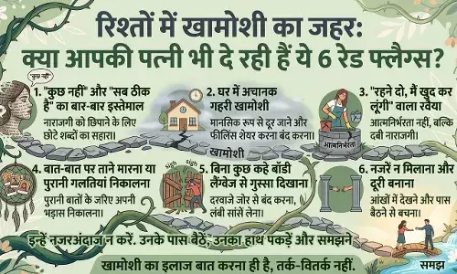 रिश्तों में खामोशी का जहर: क्या आपकी पत्नी भी दे रही हैं ये 6 रेड फ्लैग्स?