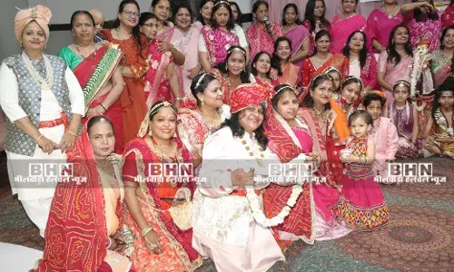 गणगौर महोत्सव की धूम: मिसेज गणगौर और घूमर नृत्य के साथ महिलाओं ने बिखेरे संस्कृति के रंग