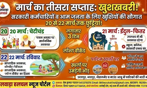 सरकारी कर्मचारियों के लिए खुशखबरी: मार्च के तीसरे सप्ताह में छुट्टियों की झड़ी, लगातार तीन दिन बंद रहेंगे दफ्तर