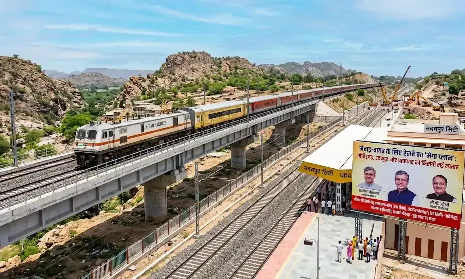मेवाड़-वागड़ के लिए रेलवे का मेगा प्लान: चित्तौड़गढ़, उदयपुर और प्रतापगढ़ को मिलेगी नई रफ्तार