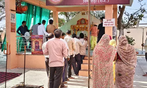 श्री निमड़िया भैरव देव मंदिर में गादी का आयोजन, श्रद्धालुओं ने की विशेष पूजा-अर्चना