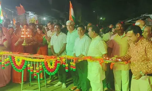 हिंदू नववर्ष पर  शोभायात्रा के साथ आयोजित होंगे अनेक कार्यक्रम, पूर्व संध्या पर भारत माता की महाआरती कर सजाई रंगोली