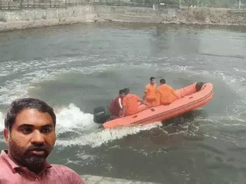 नसीराबाद: लाल डिग्गी तालाब में कूदकर युवक ने दी जान, पत्थर पर लिखा- पत्नी और बच्चों मुझे माफ करना