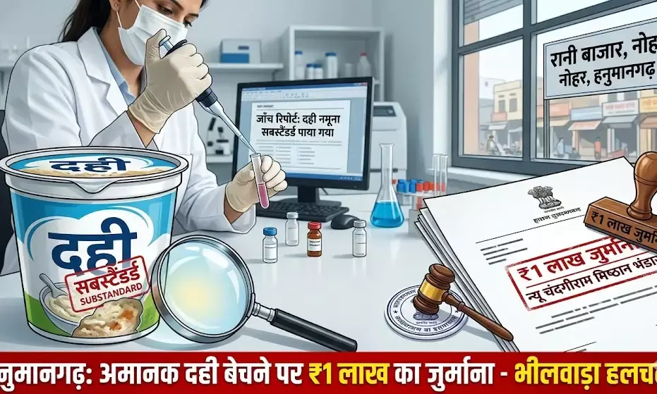 अमानक दही बेचने पर मिष्ठान भंडार पर एक लाख रुपए का जुर्माना अमानक दही बेचने पर मिष्ठान भंडार पर एक लाख रुपए का जुर्माना