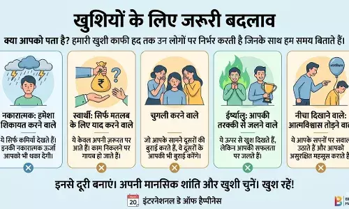 खुशियों के आड़े आ रहे हैं ये 5 तरह के लोग, आज ही बना लें दूरी