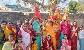 रायपुर कस्बे में गणगौर की शाही सवारी, महिलाओं के नृत्य से झूम उठा समूचा मार्ग