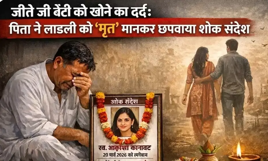 जीते जी बेटी को खोने का दर्द: पिता ने लाडली को ‘मृत’ मानकर छपवाया शोक संदेश