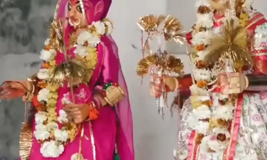 रूपाहेली कला में धूमधाम से मनाई गणगौर पर्व रूपाहेली कला में धूमधाम से मनाई गणगौर पर्व