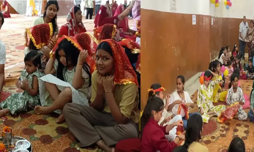 कन्या पूजन से समाज में नारी सम्मान का संदेश भी प्रसारित होता है: आशीष झंवर कन्या पूजन से समाज में नारी सम्मान का संदेश भी प्रसारित होता है: आशीष झंवर