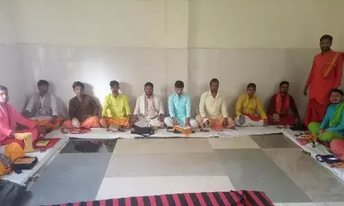 तोदी धर्मशाला के धनोप माताजी मंदिर में गूंज रहे वैदिक मंत्र, भव्य शतचंडी अनुष्ठान जारी