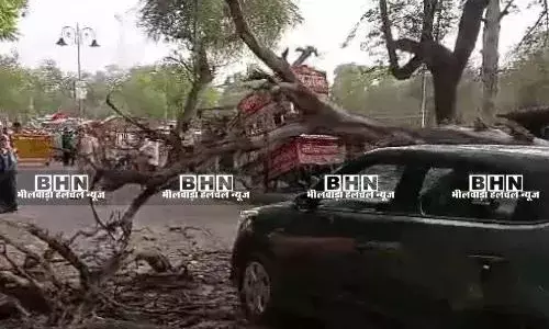 बीकानेर में कुदरत का कहर: आसमान से बरसा मिट्टी का गुबार, अंधड़ से मची भारी तबाही