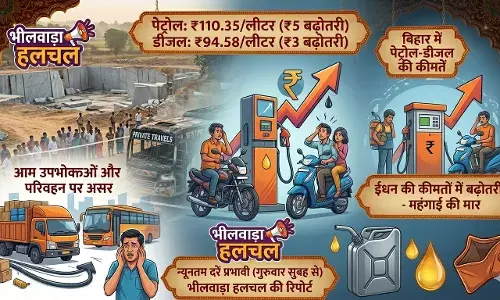 पेट्रोल-डीजल की कीमतों में बड़ा उछाल: पेट्रोल ₹110 और डीजल ₹94 के पार