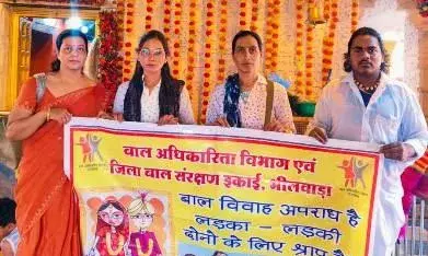 बाल विवाह मुक्त अभियान: हरनी महादेव और चामुंडा माता मंदिर में गूंजा जागरूकता का संदेश, 1098 पर सूचना देने की अपील