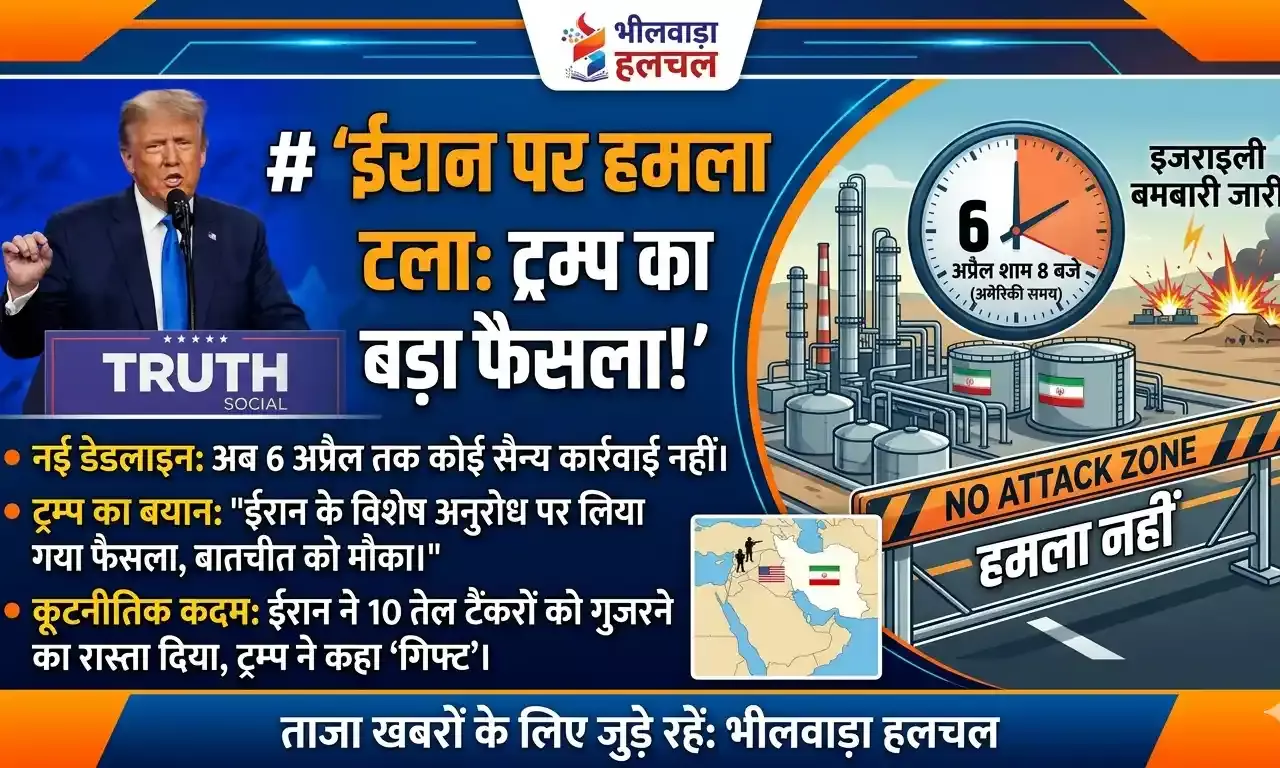 ट्रम्प का बड़ा फैसला: ईरान के ऊर्जा ठिकानों पर 10 दिन तक हमला नहीं, पर इजरायल ने बोला हमला