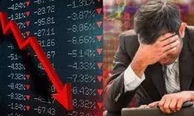 शेयर बाजार में हाहाकार: सेंसेक्स 1,200 अंक टूटा, निवेशकों के 5 लाख करोड़ डूबे; जानें क्यों मची है भगदड़ शेयर बाजार में हाहाकार: सेंसेक्स 1,200 अंक टूटा, निवेशकों के 5 लाख करोड़ डूबे; जानें क्यों मची है भगदड़