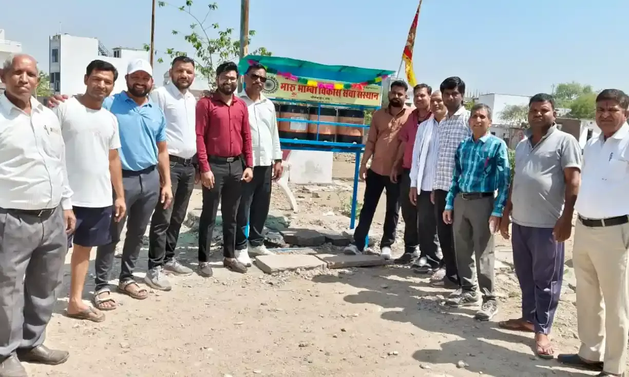 तपती धूप में राहगीरों को मिली राहत, कावां खेड़ा में लगाई प्याऊ