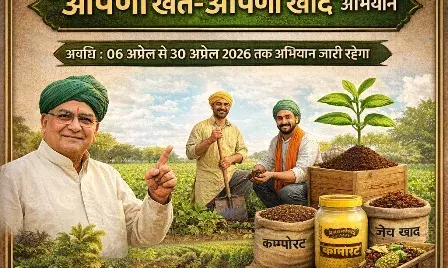 किसानों के लिए आपणों खेत-आपणी खाद अभियान 6 अप्रैल से: भीलवाड़ा सहित पूरे प्रदेश में जैविक खेती पर रहेगा जोर