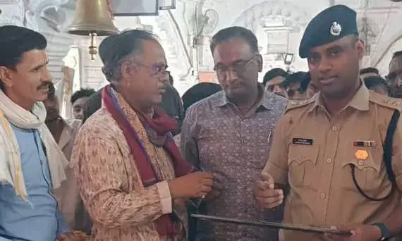 एसपी धर्मेंद्र सिंह यादव ने किए कोटड़ी चारभुजा नाथ के दर्शन, मंदिर में जल्द खुलेगी स्थाई पुलिस चौकी