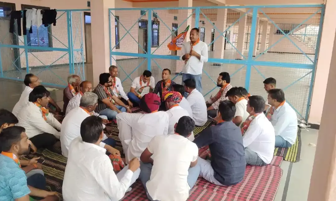 मांडलगढ़ ग्रामीण मंडल की बैठक का आयोजन गोवटा माता में हुआ