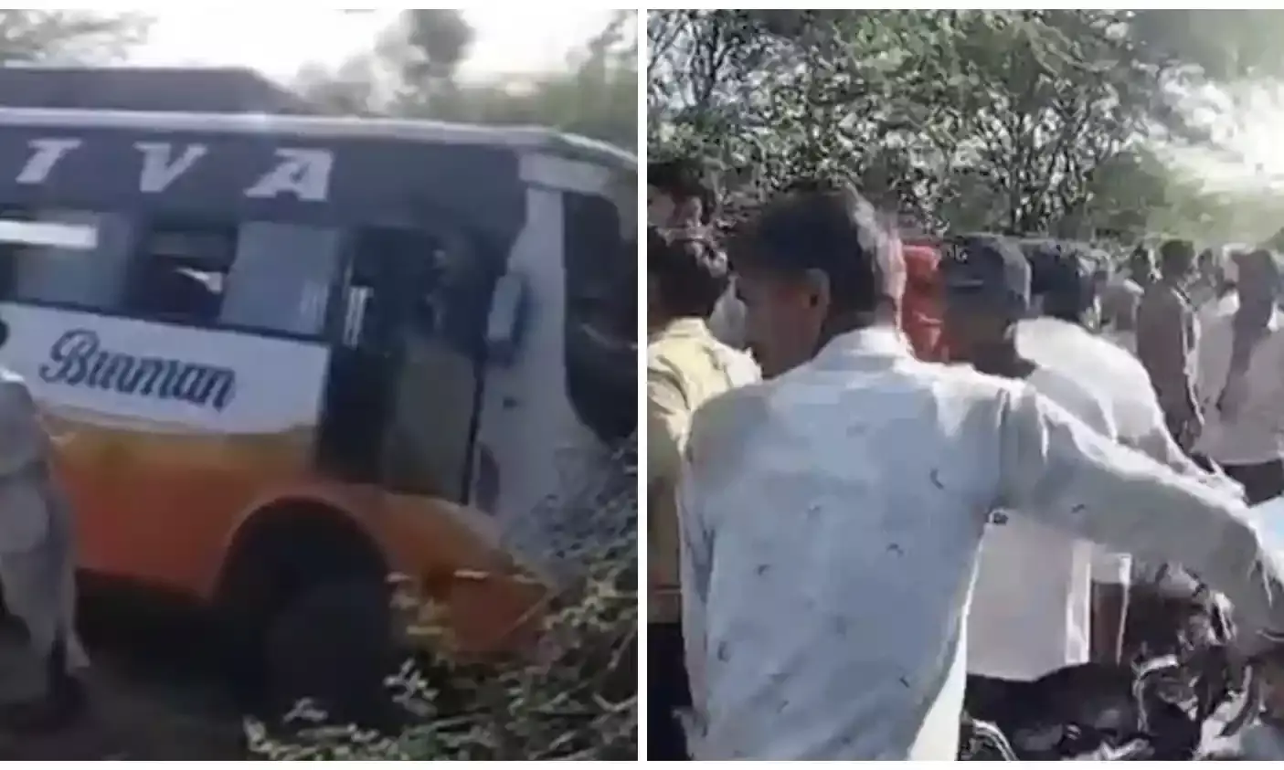 भीलवाड़ा: सांकड़ा के सेंटपॉल स्कूल की बस खाई में उतरी, आधा दर्जन बच्चे घायल, एक रैफर, परिजनों में मचा हडक़ंप