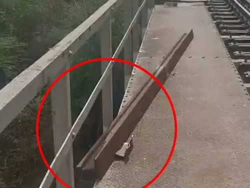 चित्तौड़गढ़ में बड़ी साजिश नाकाम: मालगाड़ी को डिरेल करने की कोशिश, 17 फीट लंबी पटरी से टकराया इंजन