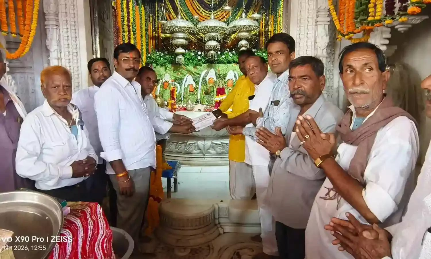 आखातीज पर सामूहिक विवाह सम्मेलन को लेकर तैयारियों पर चर्चा ,गणेश जी,जोगणिया माता को नियंत्रण दिया