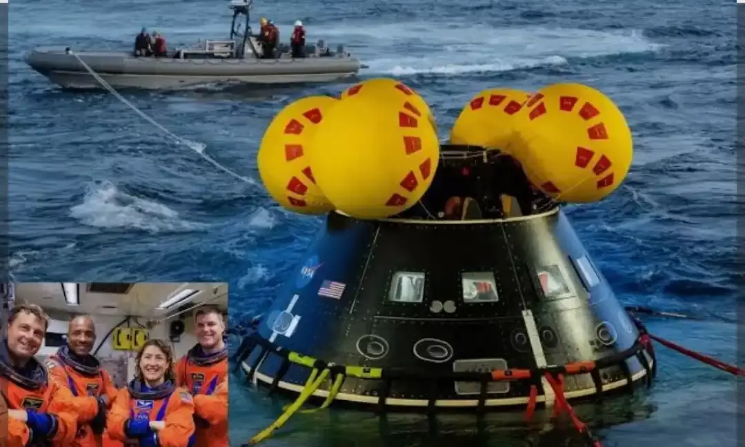 ऐतिहासिक उपलब्धि: चंद्रमा की परिक्रमा कर सुरक्षित लौटा आर्टेमिस II, प्रशांत महासागर में सफल स्प्लैशडाउन