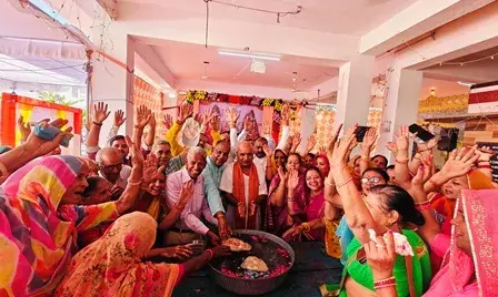 उदयपुर: रामकथा में साक्षात चमत्कार, पानी में तैरे रामेश्वरम के पत्थर; हनुमान जी की भक्ति देख भाव-विभोर हुए श्रद्धालु