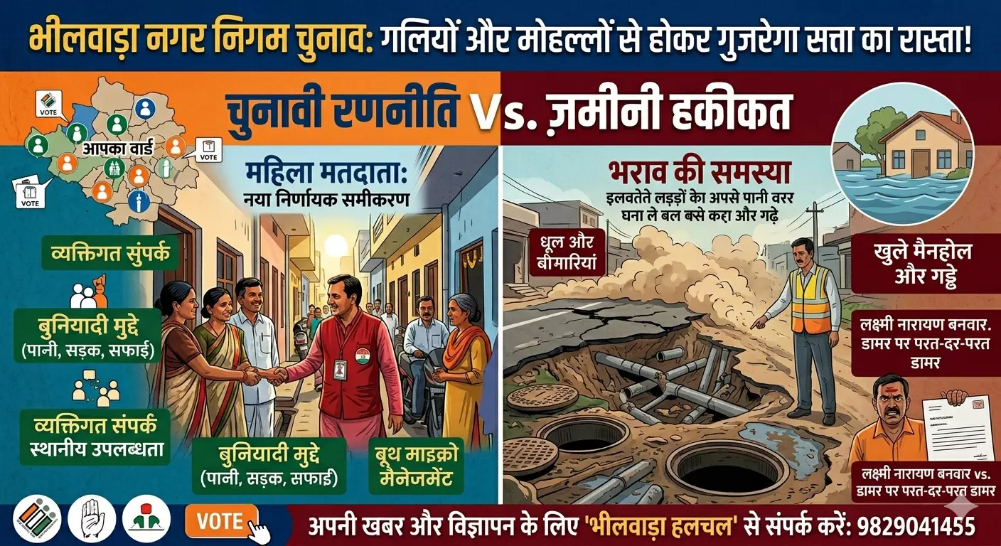 गलियों से गुजरेगा सत्ता का रास्ता, बड़े नारों पर भारी पड़ेंगे छोटे संपर्क,समस्याएं बनेगी बाधक