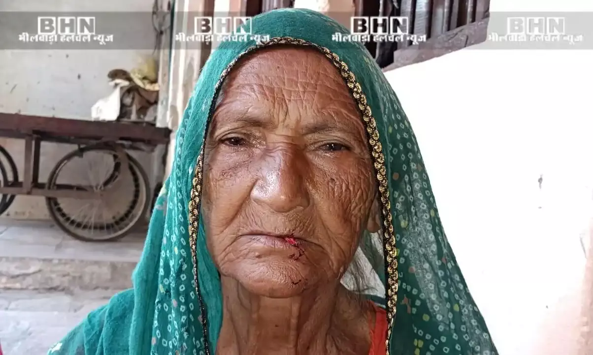 पुर में फिर चाकू से वार कर महिला से डेढ़ तोले के सोने के,आभूषण लूट, लूटेरा सीसीटीवी में कैद