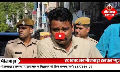 भीलवाड़ा शहर में अपराधियों का पैदल जुलूस: पुलिस ने दिया कड़ा संदेश