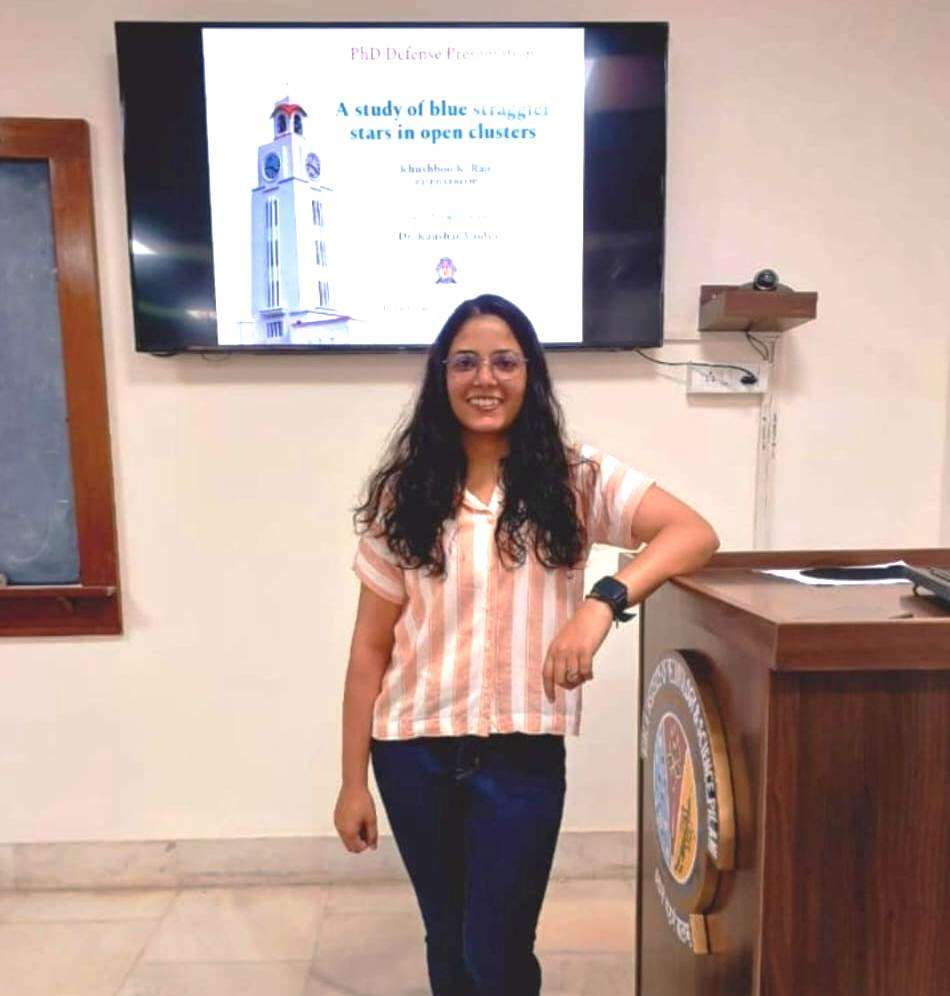 खुशबू का पोस्ट पीएचडी हेतु ताइवान में सलेक्शन