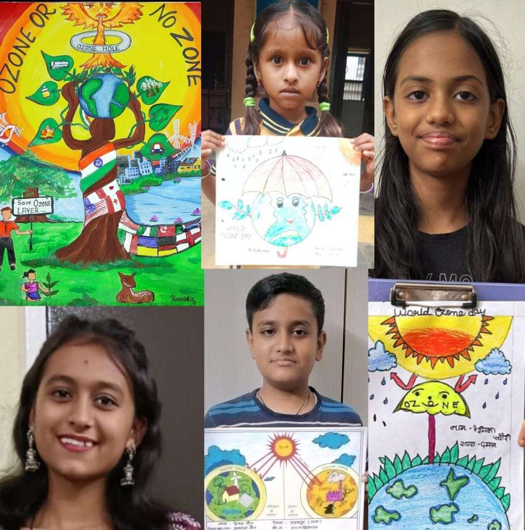 ओजोन परत संरक्षण एवं जलवायु परिवर्तन रोकथाम पर प्रतियोगिता आयोजित