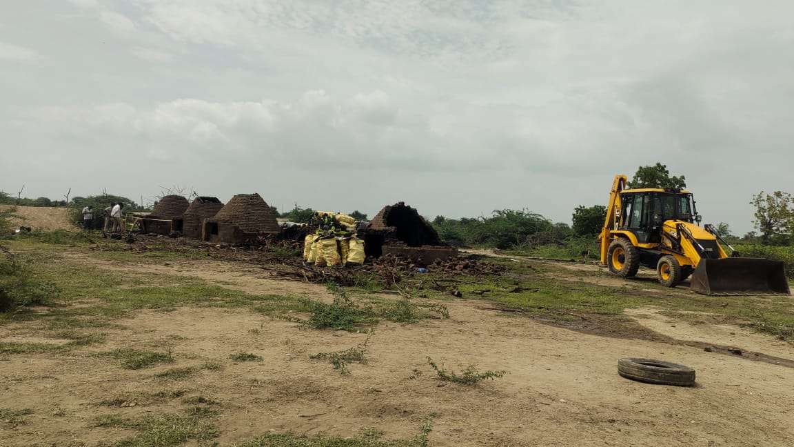 हत्या के बाद बालिका के शव को जिस भट्टी जलाया उस पर चलाया बुलडोजर