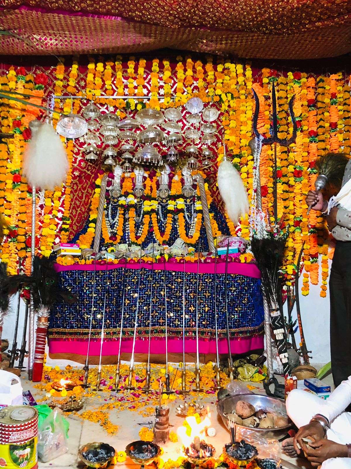 दोवड़ा में डोलिया माता जी का नवरात्रा विसर्जन           