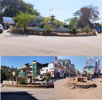 VIDEO शहर के तीन सर्किल सौन्दर्य के नाम पर पोत रहे है कालिख